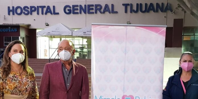 Entregan donativo al Hospital General de Tijuana a beneficio de recién nacidos