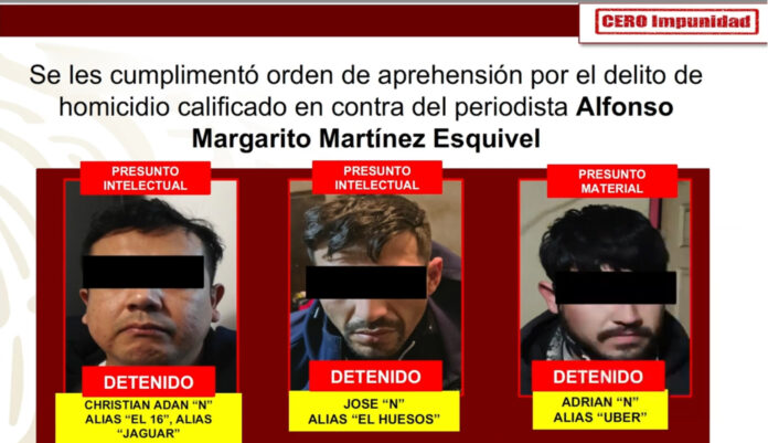 Caen autores intelectuales del asesinato de Margarito Martínez Esquivel