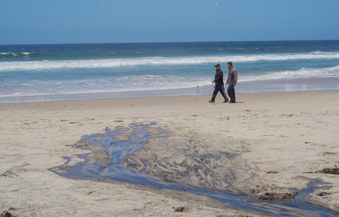 Vista de las playas de Tijuana declaradas no aptas por Cofepris en el monitoreo 2025