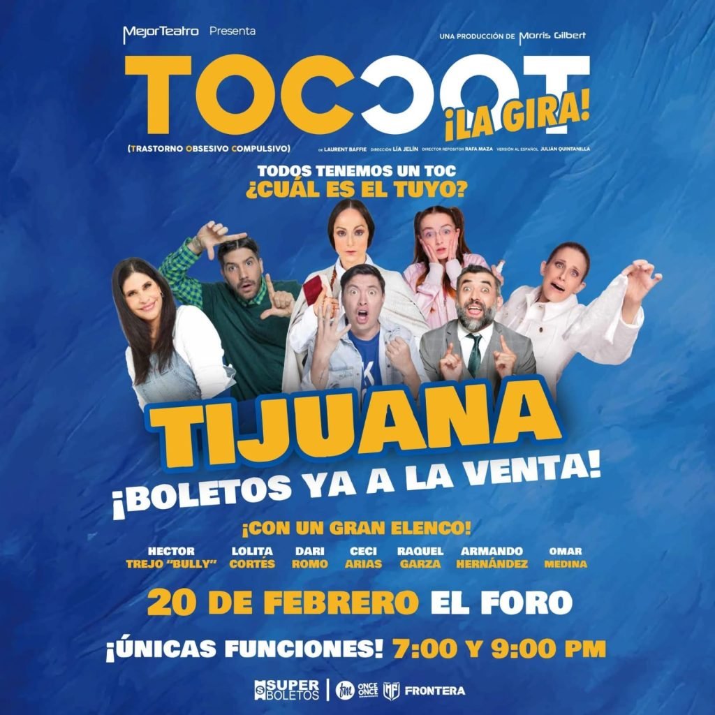 El elenco de TOC TOC llega para hacer reír a Baja California este febrero.