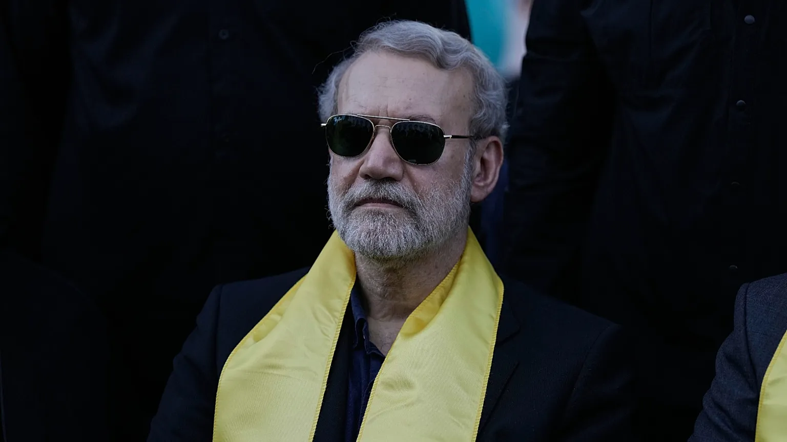 Alí Larijani durante una conferencia, funcionario que lanzó la amenaza de Irán a Donald Trump